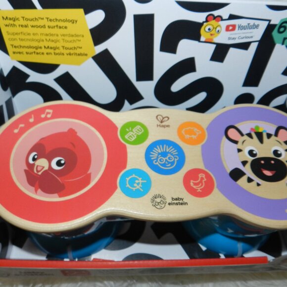 Baby Einstein Upbeat Tunes Magic Touch Wooden Drum Musical Toy🆕Ships Fast💨⚡🚚 - Picture 4 of 14